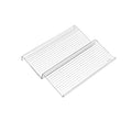 Organizador de gaveta de especiarias expansível, 2 peças, armazenamento de cozinha de plástico-organizador durável que economiza espaço para armários, bancadas