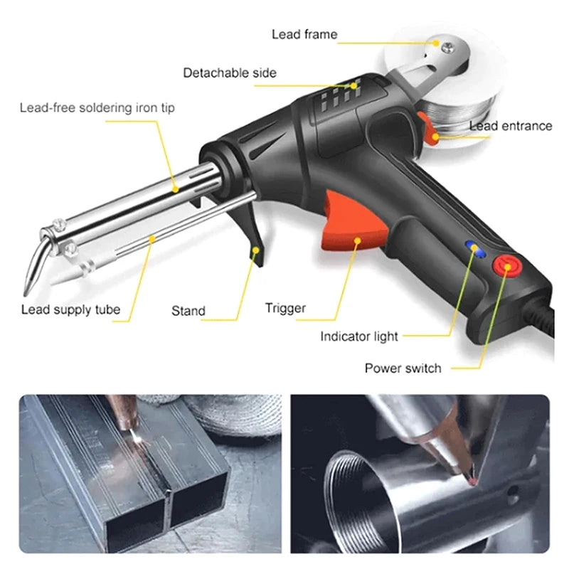 Máquina de solda a laser, soldador a laser para metal, conjunto de ferro de solda multifuncional, ferro de solda automático com fio I