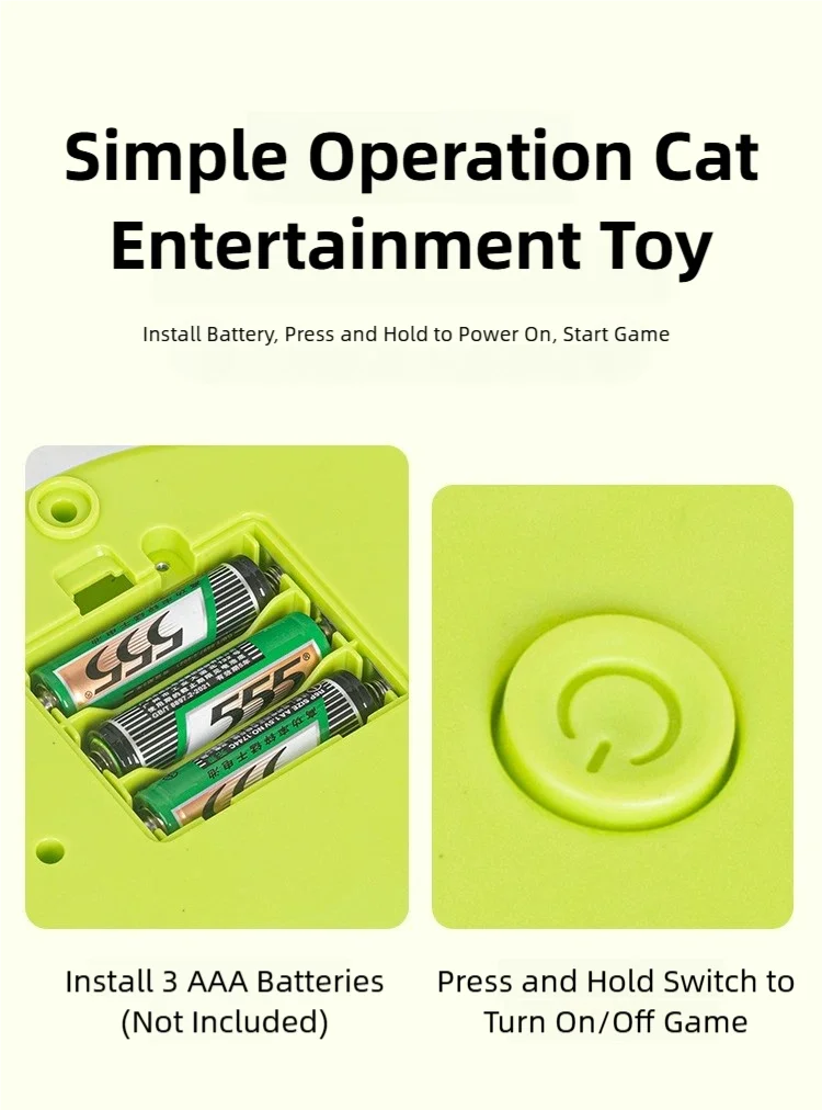 Brinquedo Elétrico Retrátil para Gatos: Placa de Exercício com Múltiplos Buracos para Aliviar o Tédio e Estimular a Energia (Estilo Whack-a-Mole)
