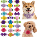 50/30 peças Gravata Borboleta para Cães Estilo Páscoa com Elásticos, Flor de Chiffon Colorida, Coleira de Adorno para Cães, Suprimentos para Animais de Estimação
