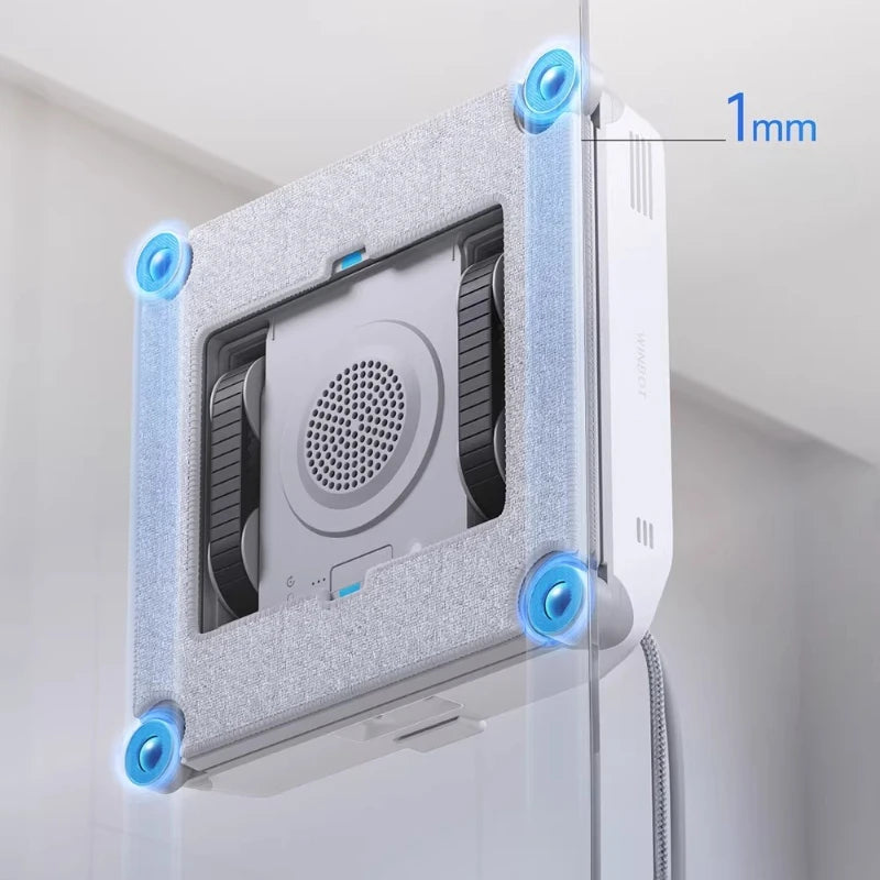Robô Inteligente ECOVACS para Limpeza de Janelas WINBOT MINI2 Robô de Limpeza de Vidros 8000Pa Aspirador de Vidros 100-240V