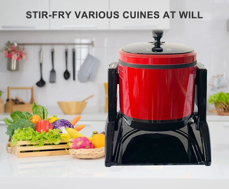 Equipamento de cozinha, máquina de cozinhar automática, tipo tambor inteligente