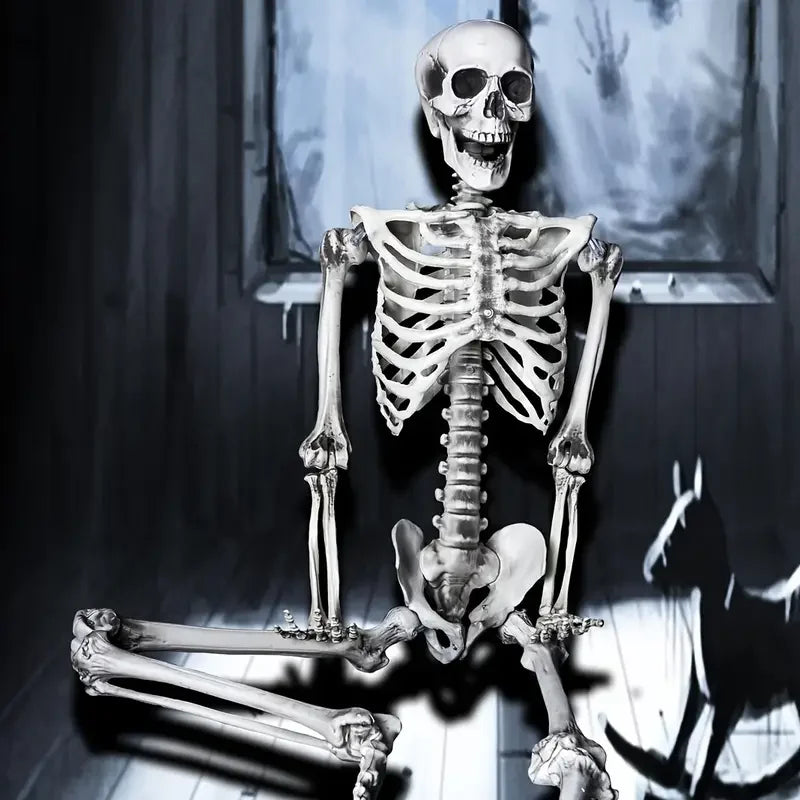 Decoração de Halloween: Esqueleto Humanoide para Casa Assombrada, Quarto, Varanda e Suprimentos DIY para Festas