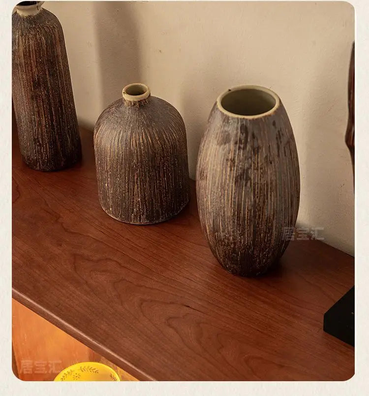 Mesa de Cabeceira Antiga de Luxo de Alta Qualidade em Madeira de Freixo com Design Artístico de Trevo de Quatro Folhas, Armário Lateral para Sofá e Armário de Cabeceira para Quarto
