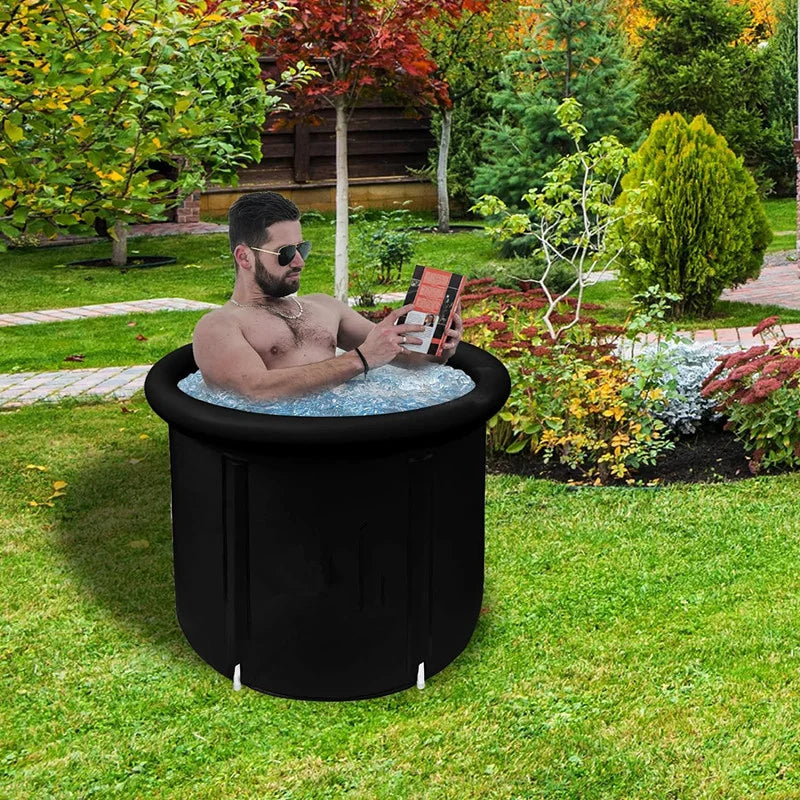 Grande banheira de gelo inflável dobrável banheira portátil terapia fria recuperação banheira para atletas treinamento esportivo piscina spa