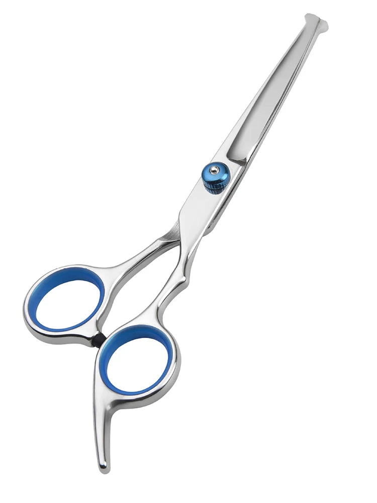 Tesoura do cabelo do cão de pelúcia, Pet Clean Grooming Tools, cabeça redonda segura, 6 ", 1Pc