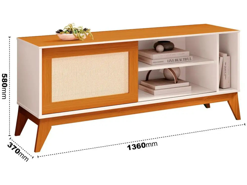 Rack para TV até 55" 1 Porta EDN Móveis Cayman