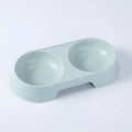 Tigela dupla para animais de estimação, cães e gatos, tigelas duplas, macaron, plástico, suprimentos para animais de estimação, acessórios para gatos, produtos para gatos