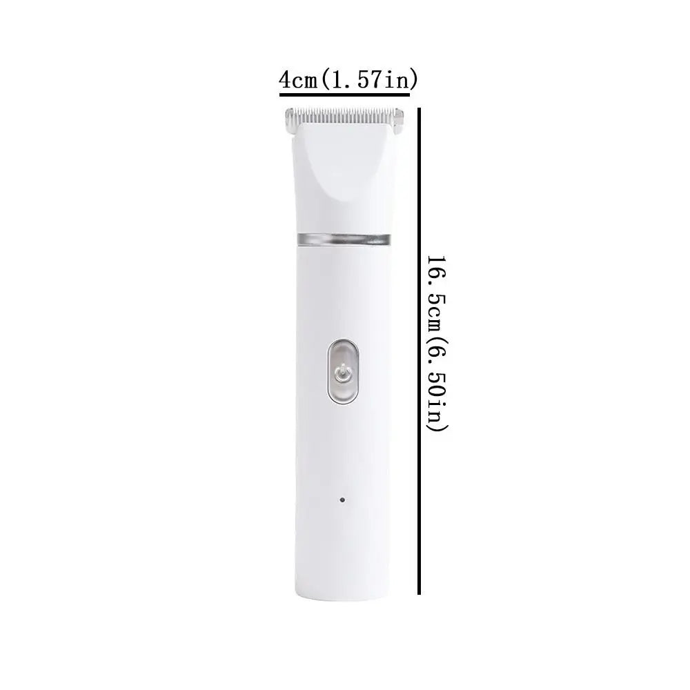 Máquina de Cortar Pelos de Animais Recarregável, Baixo Ruído, Cortador Elétrico Multifuncional, Cortador de Pelos Sem Fio Recarregável por USB
