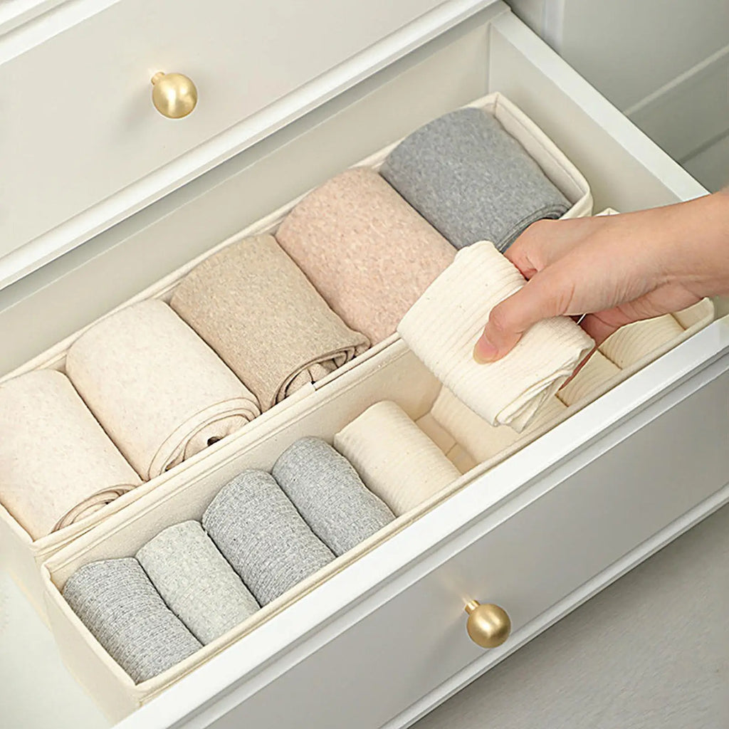 Organizadores de Armazenamento para Gavetas de Guarda-Roupa, Caixa de Armazenamento para Roupas, Organizador para Camisetas, Jeans, Roupas Íntimas e Calças