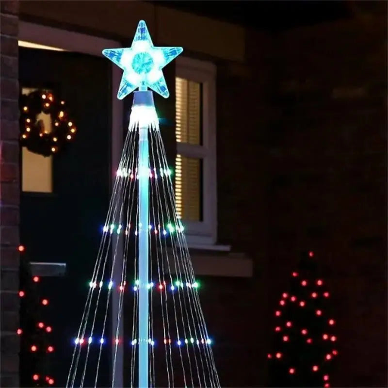 LED Cone Animado Lightshow Árvore De Natal Luz, Jardim Ao Ar Livre String Luzes, Impermeável Home Decorações Do Partido Xmas, 2024