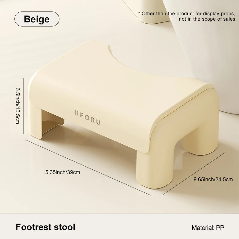 Banqueta para vaso sanitário UFORU, apoio para os pés doméstico, espessada, resistente e antiderrapante, ferramenta para agachamento de adultos.