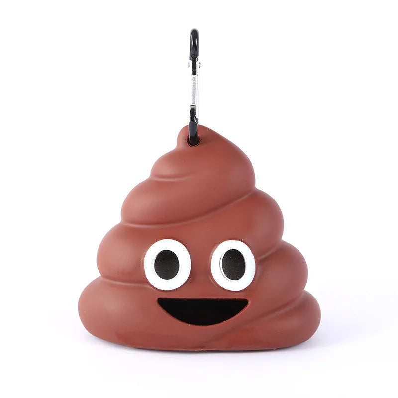 Ao ar livre portátil saco de resíduos do cão de estimação dispensador saco de cocô carregador ferramenta de limpeza suprimentos para animais de estimação forma fecal sacos de cocô do cão