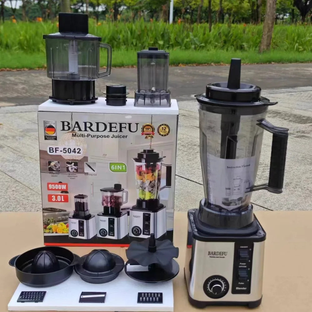 220v-3l 6 em 1 liquidificador de aço inoxidável grande capacidade corte legumes e fragmentos sorvete moedor de salada moedor de carne espremedor