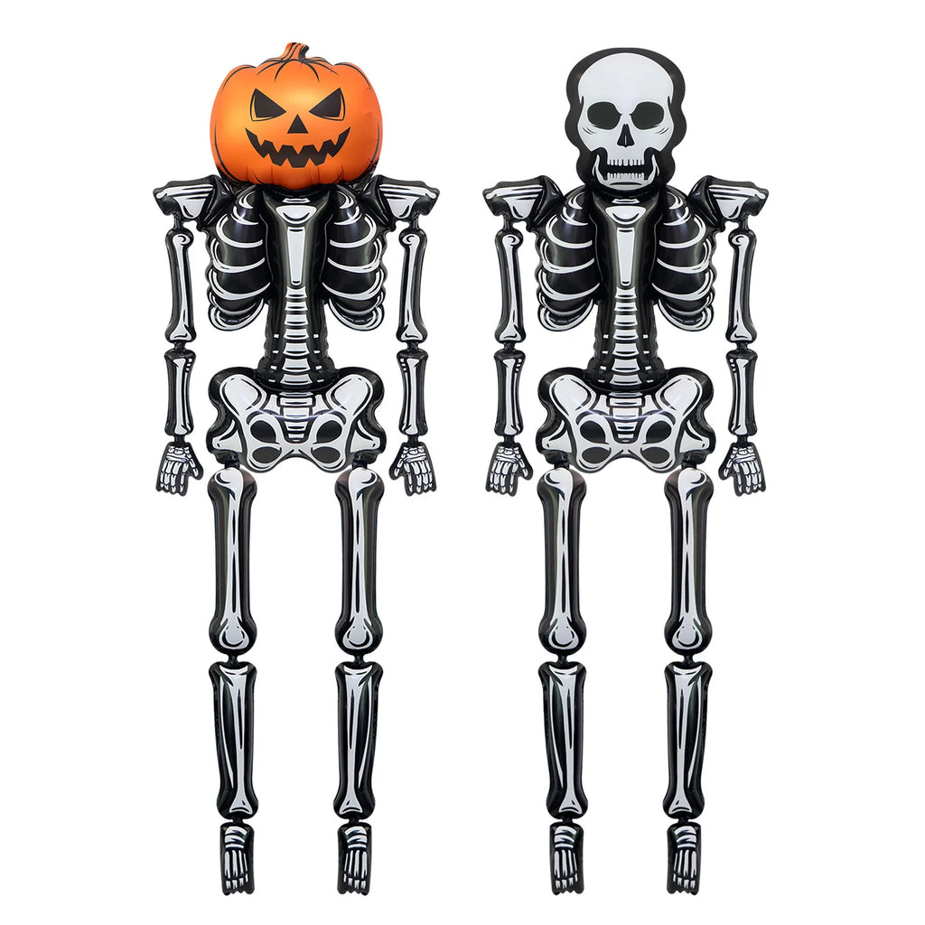 Balão de Caveira de Halloween, Balão Gigante de Esqueleto, Decoração de Caveira de Halloween, Decoração de Halloween, Festa de Terror para o Dia dos Mortos