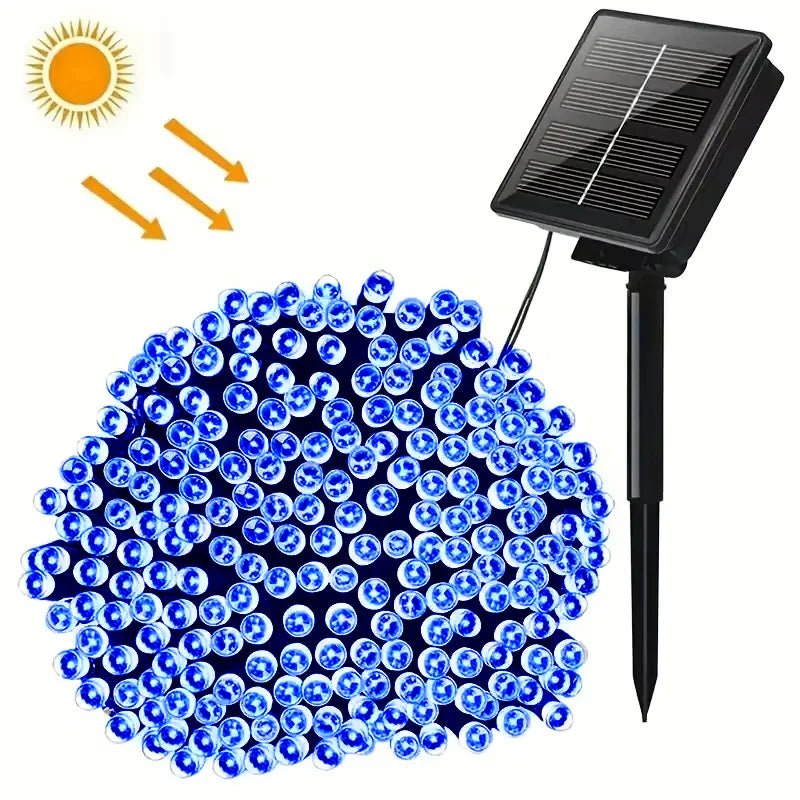 Corda de luz solar ao ar livre led decoração de natal, corda de luz solar luz de fadas jardim decoração de natal luz - Kasa & Pet
