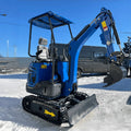 Mini Escavadeira Compacta de 1.2 Toneladas e 1.5 Toneladas, Escavadeira Hidráulica com Esteiras, Certificação CE EPA Euro 5, Motor Kubota, Máquina Agrícola Personalizada