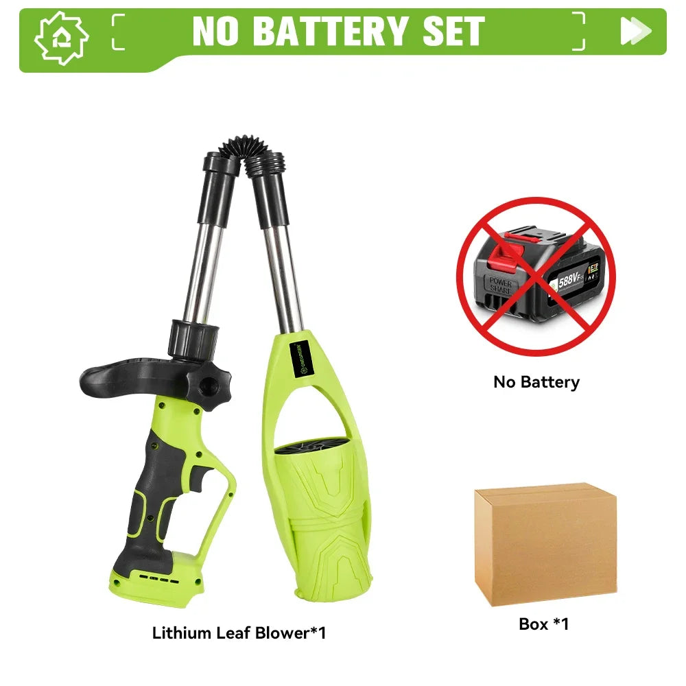 ONEGREEN 29000 RPM Ventilador de ar elétrico sem fio Ventilador de folhas Queda Ferramenta de limpeza de poeira de neve para Makita 18V Bateria Pin