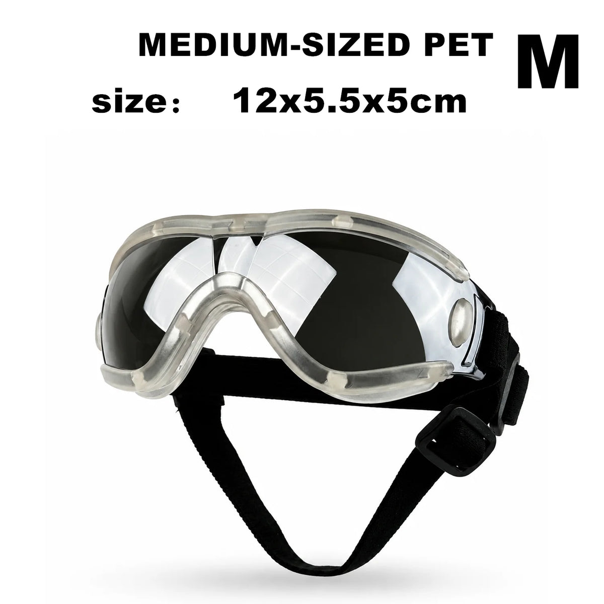 Óculos de Proteção para Cães Pequenos e Médios com Proteção UV e à Prova de Vento, Óculos de Sol para Animais de Estimação com Alça Ajustável