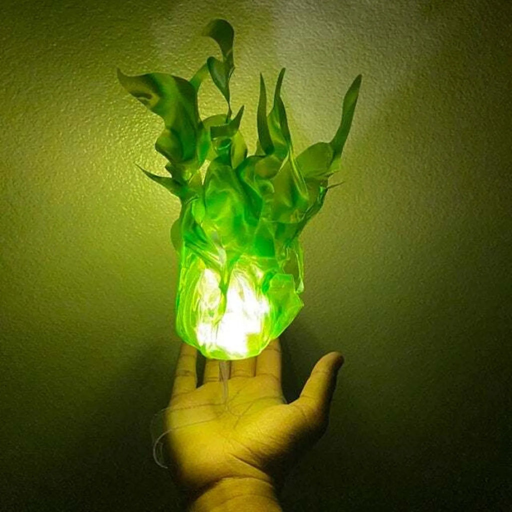 Halloween decoração adereços simulação flutuante lâmpada bola de fogo artificial chama atmosfera luz para cosplay role play festa