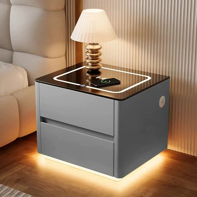 Mesa de Cabeceira Inteligente com Armazenamento para Quarto - Móveis para Casa