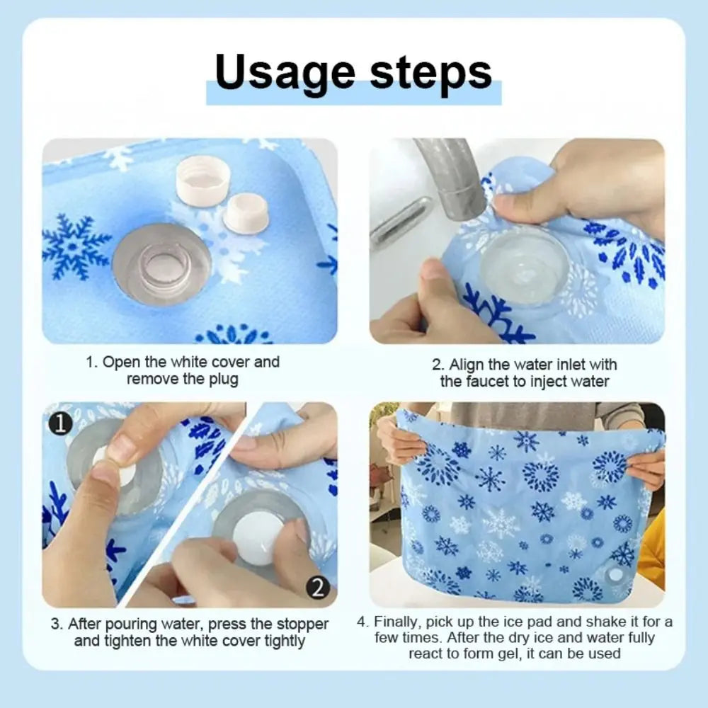 Cool Pet Cooling Mat Self Added Water Ice Gel Dog Cat Sleeping Pad Durable Moisture-proof Dog Cold Bed Mat For Small Big Dogs