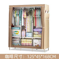 Guarda-roupa simples reforçado, armazenamento à prova de poeira, armação de aço, combinação do reforço, dormitório