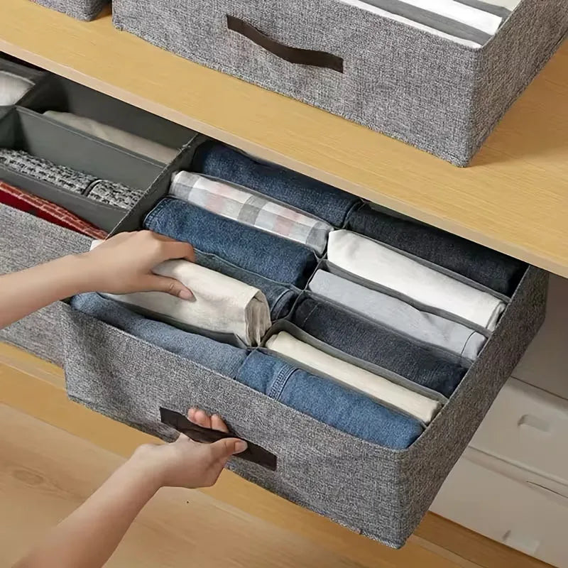 Guarda-roupa organizador de armazenamento de roupas camisola camiseta caixa de armazenamento engrossado calças caixa de armazenamento roupa interior meias organizador para casa