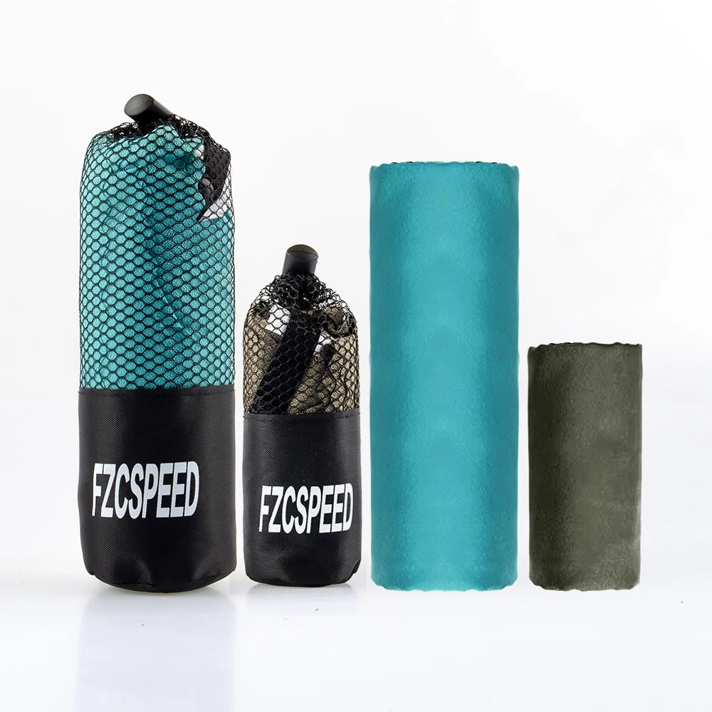 Mochila caminhadas, natação, toalha de banho de acampamento, toalha esportiva respirável para viagem na praia, toalha de banho absorvente de secagem rápida