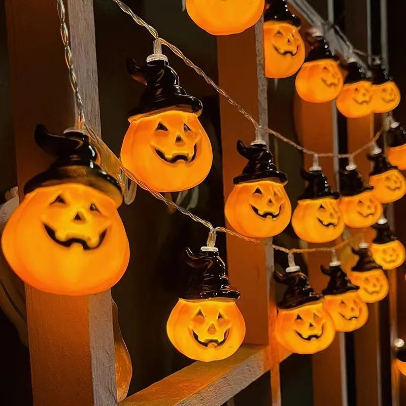 Decorações De Dia Das Bruxas Luzes, Abóbora String Luzes, Luzes Da Lanterna, Festa Em Casa, Quintal, Parede, Decoração De Porta, 710