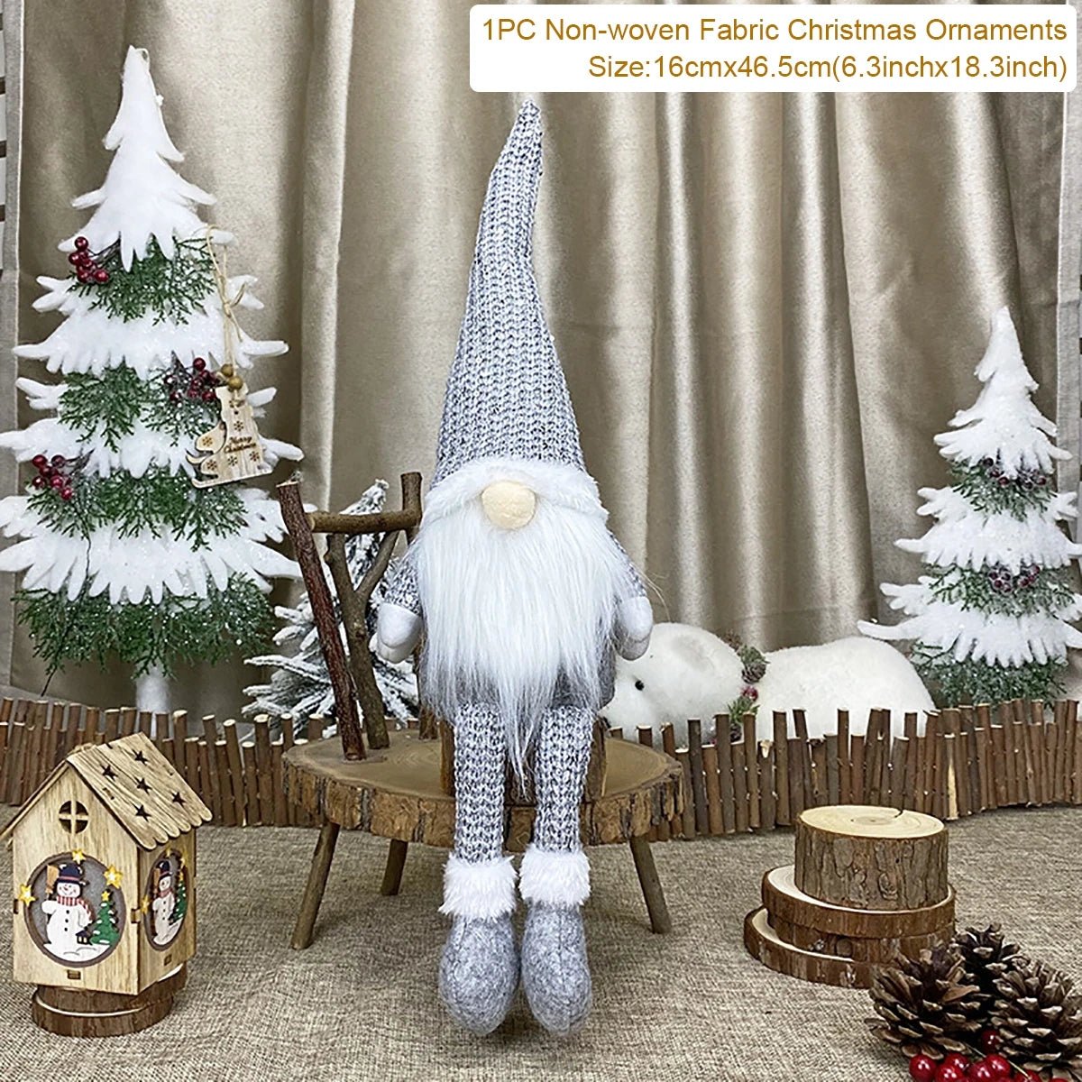 Gnome natal boneca sem rosto ornamento feliz natal decorações para casa 2024 navidad natal cristmas presente de natal ano novo 2025