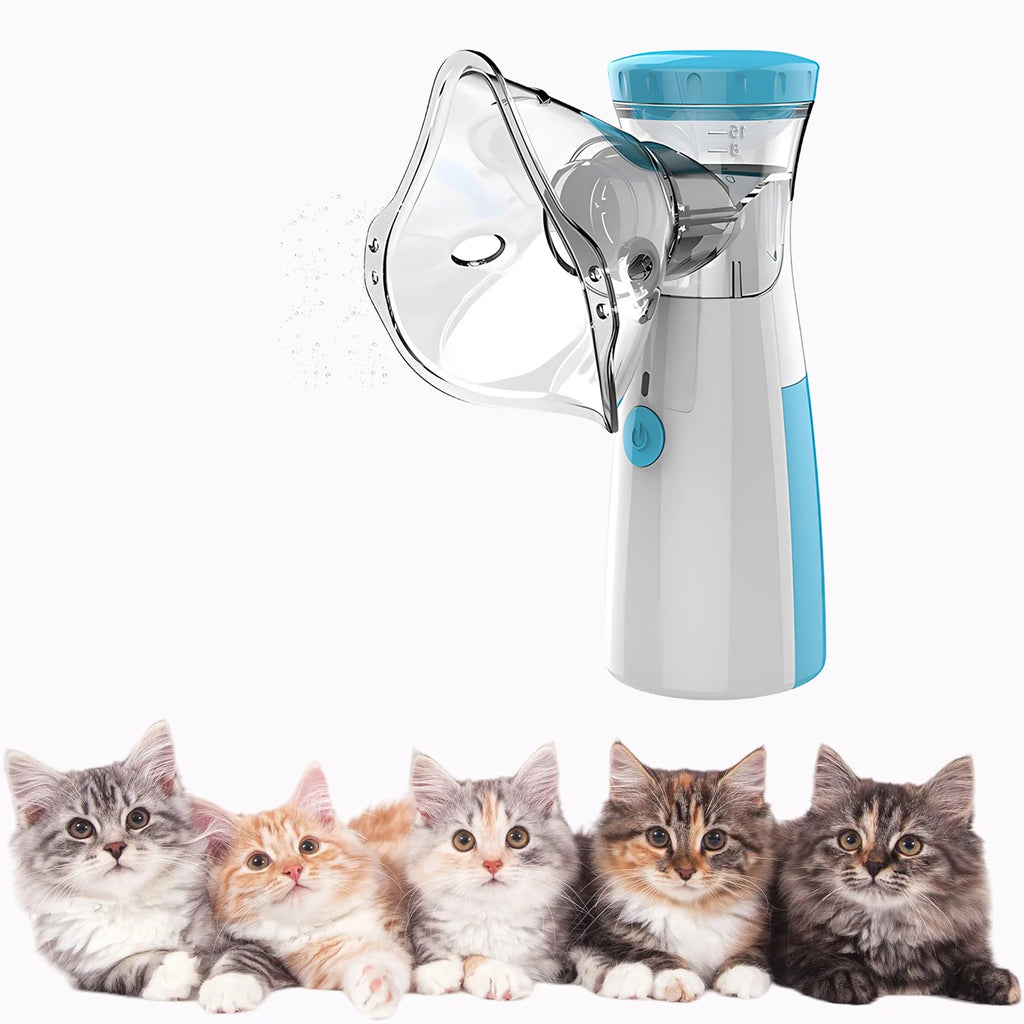 Nebulizador Portátil para Animais de Estimação, Dispositivo de Inalação para Gatos e Cães, Suprimentos para Tratamento e Alívio Respiratório em Casa