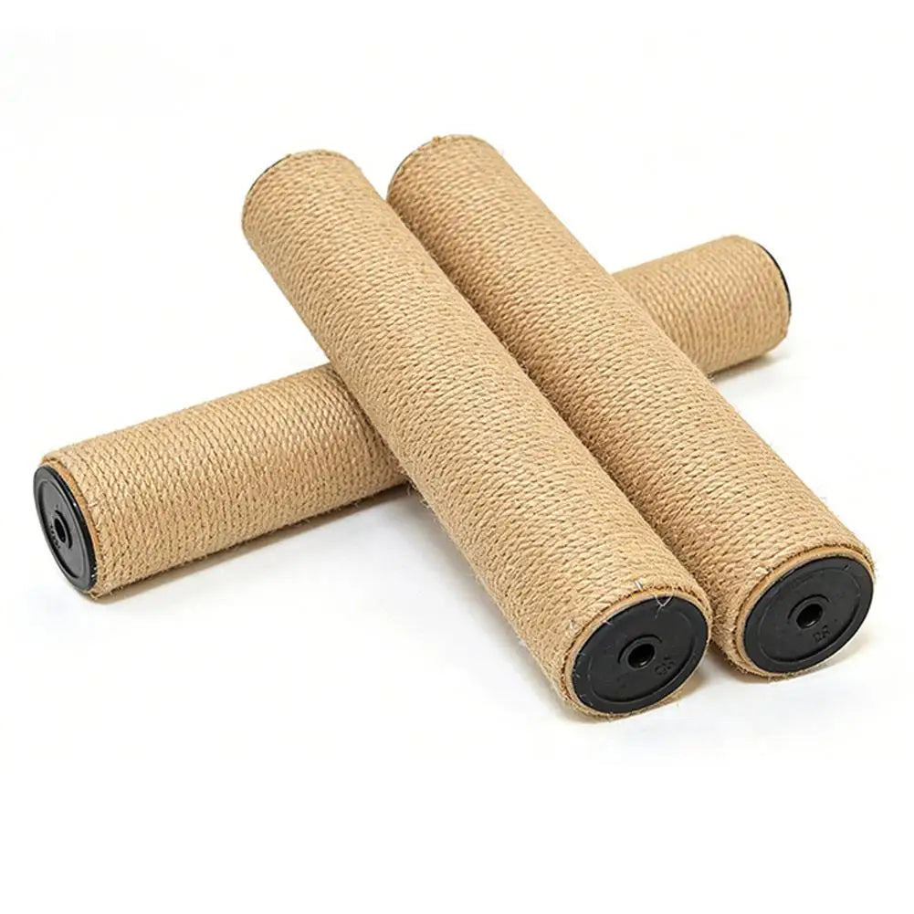 Poste Arranhador de Sisal para Gatos, Brinquedo Anti-Arranhões para Cuidado das Garras, Peças de Reposição Destacáveis DIY para Árvore de Gatos, Suprimentos Domésticos para Gatos de Estimação