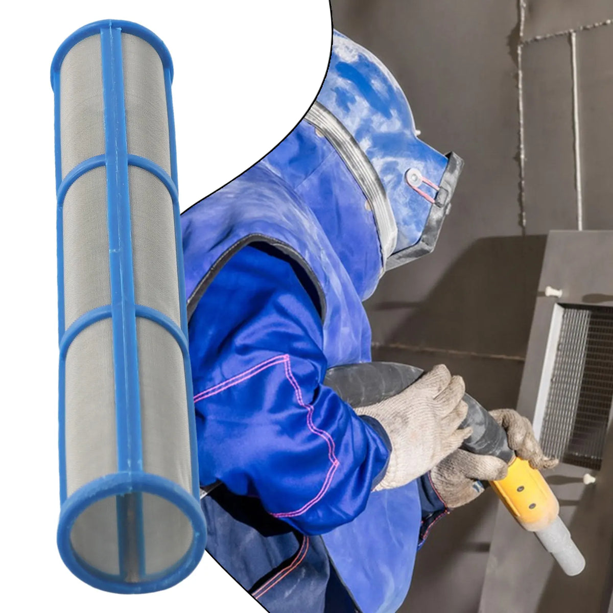 1pc 30/60/100/200 malha pulverizadores de tinta mal ventilada bomba coletor longo filtro máquina pulverização acessórios para revestimentos esmaltes látex