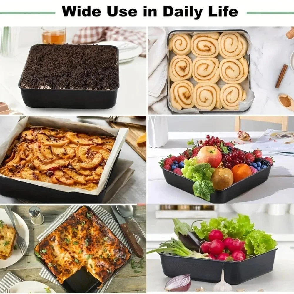 Aço carbono antiaderente assadeira retangular bandeja de cozimento pão torrado bolo bakeware diy pastelaria pan prato utensílios de cozinha Kasa & Pet Store
