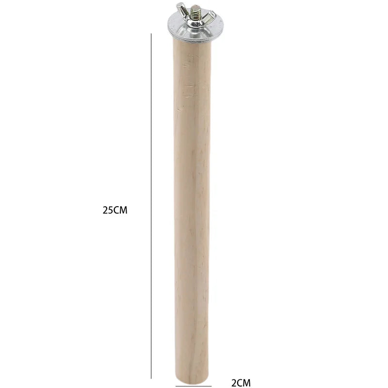 Papagaio animal de estimação cru pé vara de madeira pendurado suporte rack brinquedo sticksstand periquito ramo poleiros para gaiola de pássaros barra suprimentos para animais de estimação