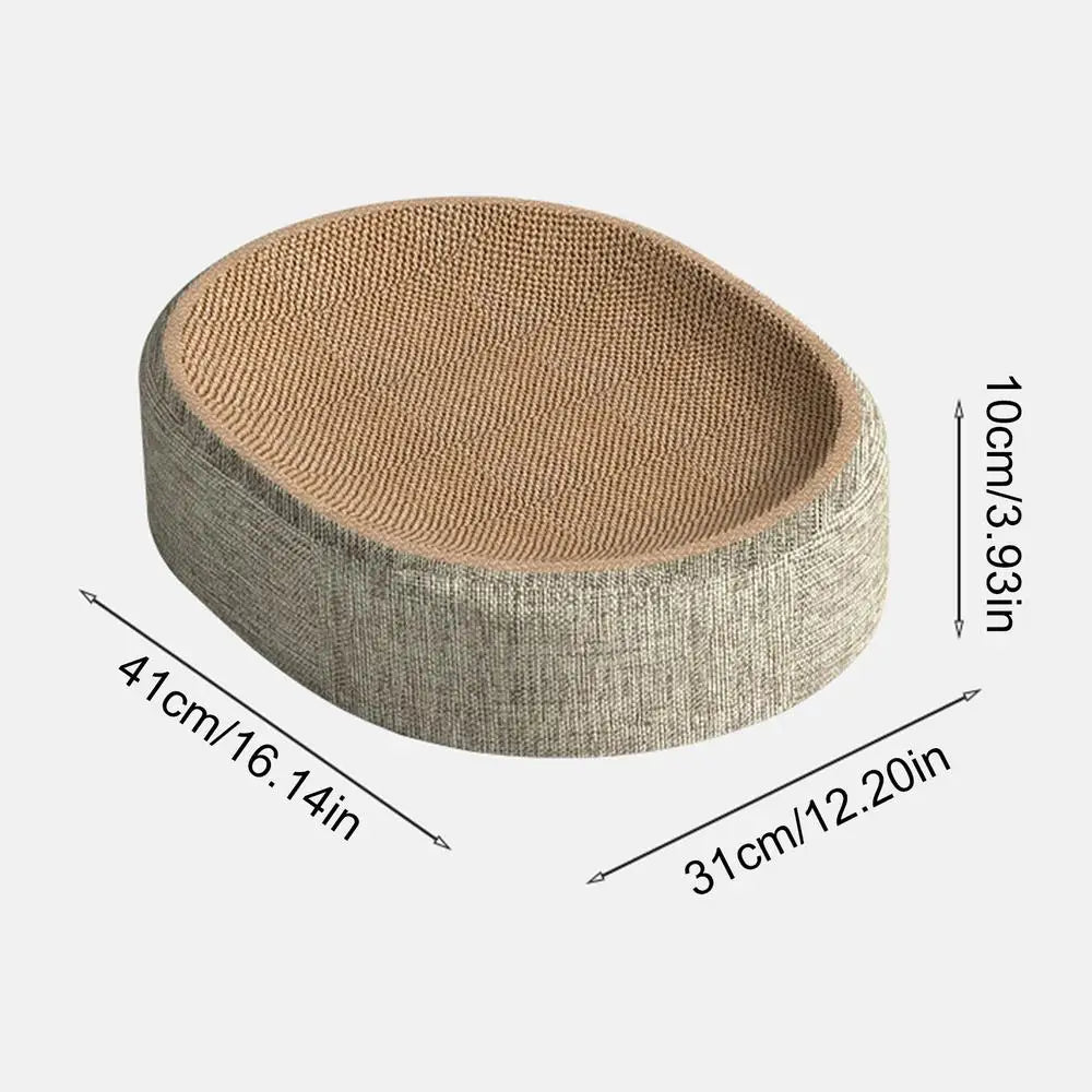 2 em 1 gato arranhando placa proteger móveis moagem garra brinquedos oval sisal tecelagem resistente ao desgaste ninho de gato acessórios para gatos