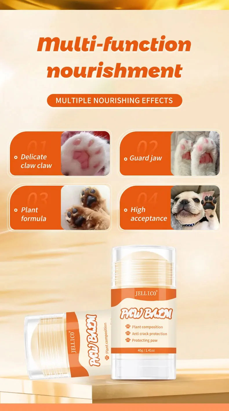 Creme para Cuidado das Patas de Animais de Estimação, Hidrata e Amacia as Solas das Patas, Previne a Pele Seca, Creme de Proteção Nutritiva Diária, Suprimentos para Patas de Animais