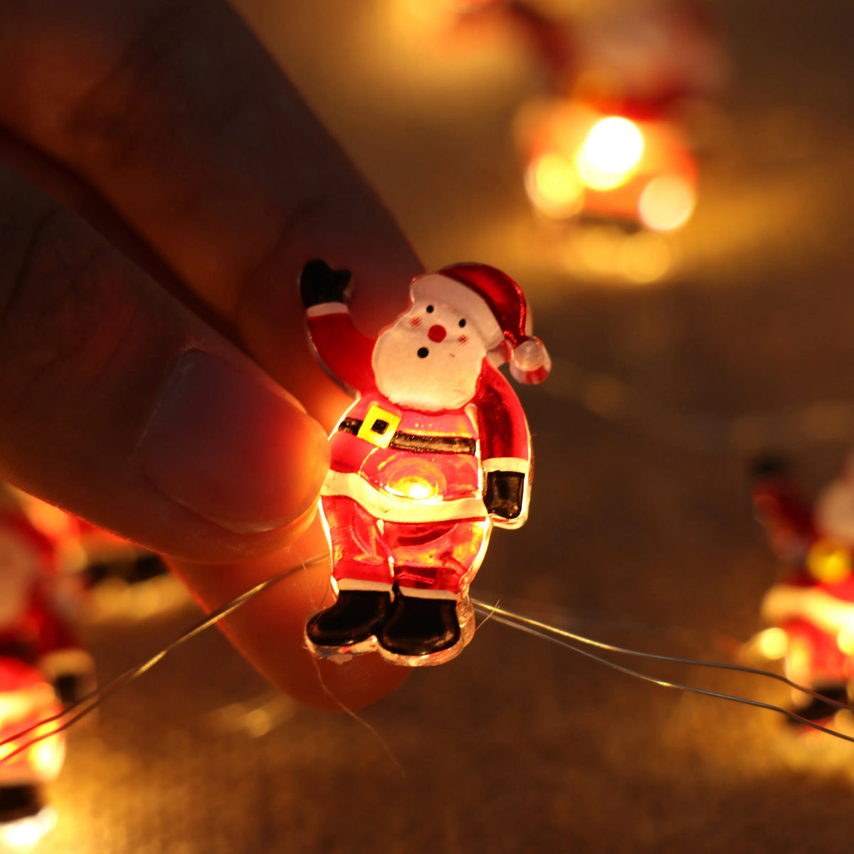 Papai noel natal led luz corda feliz natal decoração para casa 2025 enfeites de árvore de natal navidad presentes de natal ano novo