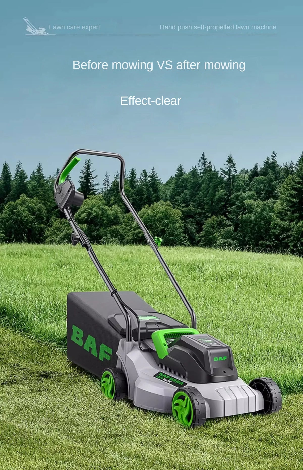 Cortador de grama elétrico de alta potência – perfeito para jardas grandes, eficiência estilo push e operação com fio incluída