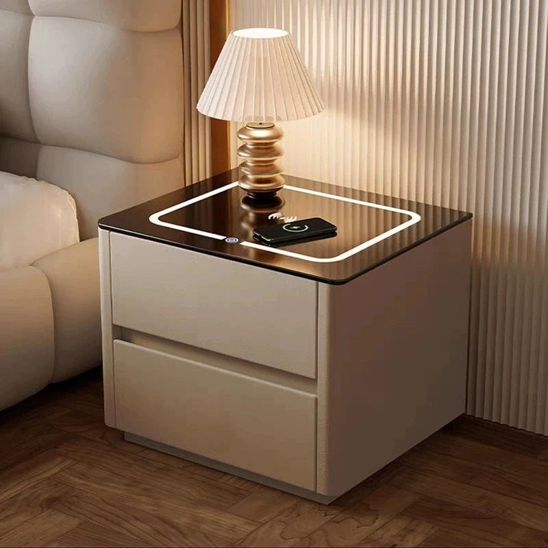 Mesa de Cabeceira Inteligente com Armazenamento para Quarto - Móveis para Casa