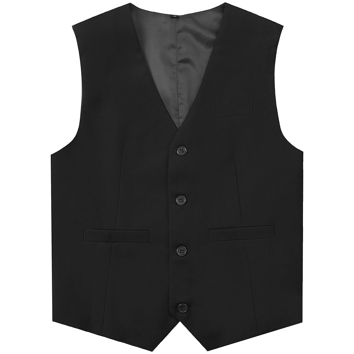 Colete Infantil Masculino para Casamento, Apresentação de Piano, Festa Escolar, Terno Preto de Inverno, Páscoa, Igreja, Halloween
