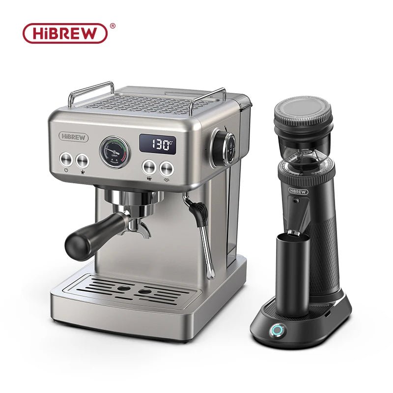 Hibrew 20bar semiautomática máquina de café expresso temperatura ajustável 58mm portátil frio/quente cafeteira metal caseh10a - Kasa & Pet