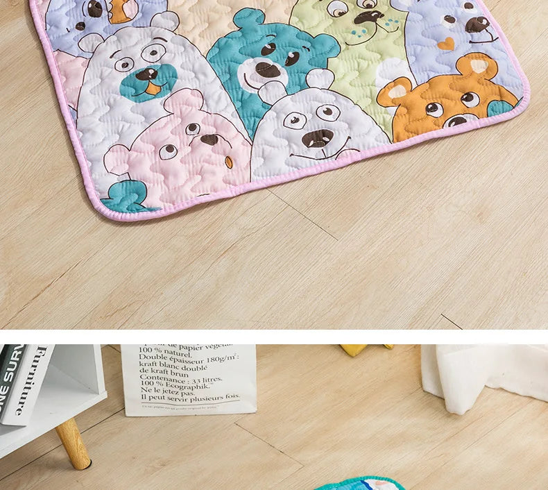 Tapete antiderrapante para animais de estimação, tapete para dormir especial de algodão para gatos, verão, confortável e respirável, produtos para animais de estimação