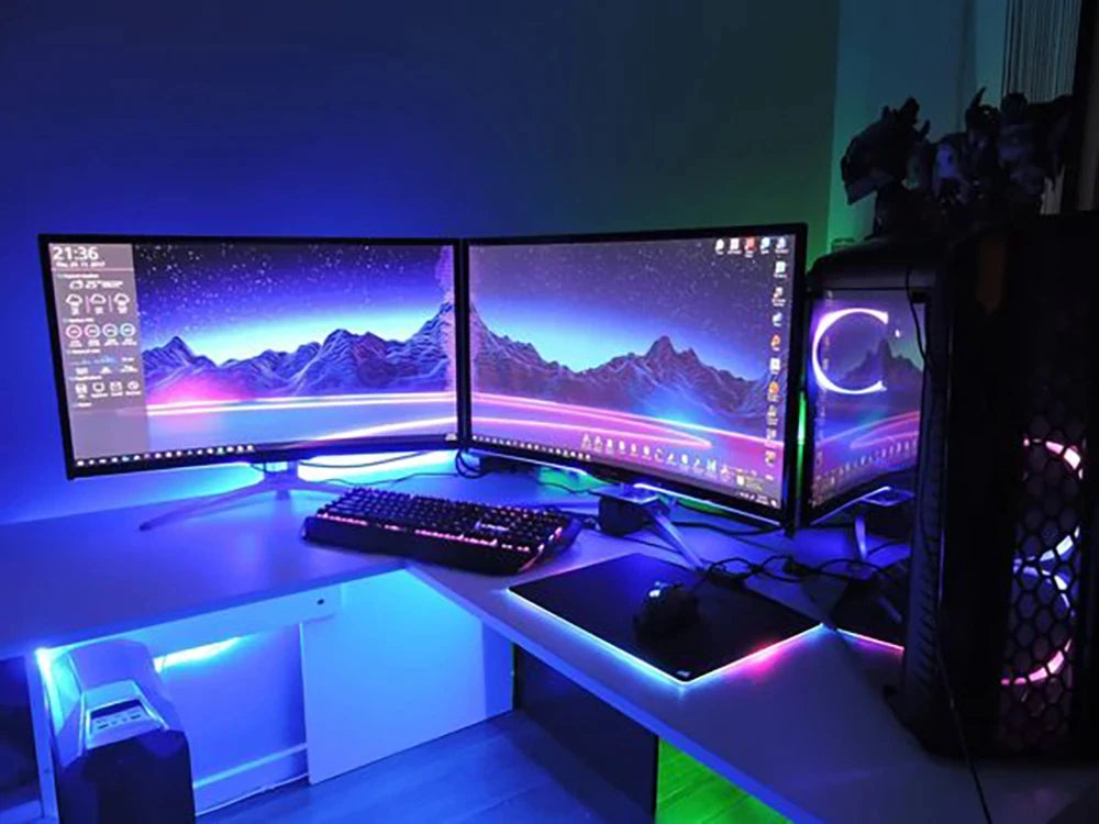 Smart Bluetooth LED Strip Lights, APP Controle Remoto, Fita Flexível, Diodo Lamp Tape, TV Backlights, Sala de jogos, Home Decor, SMD 5050