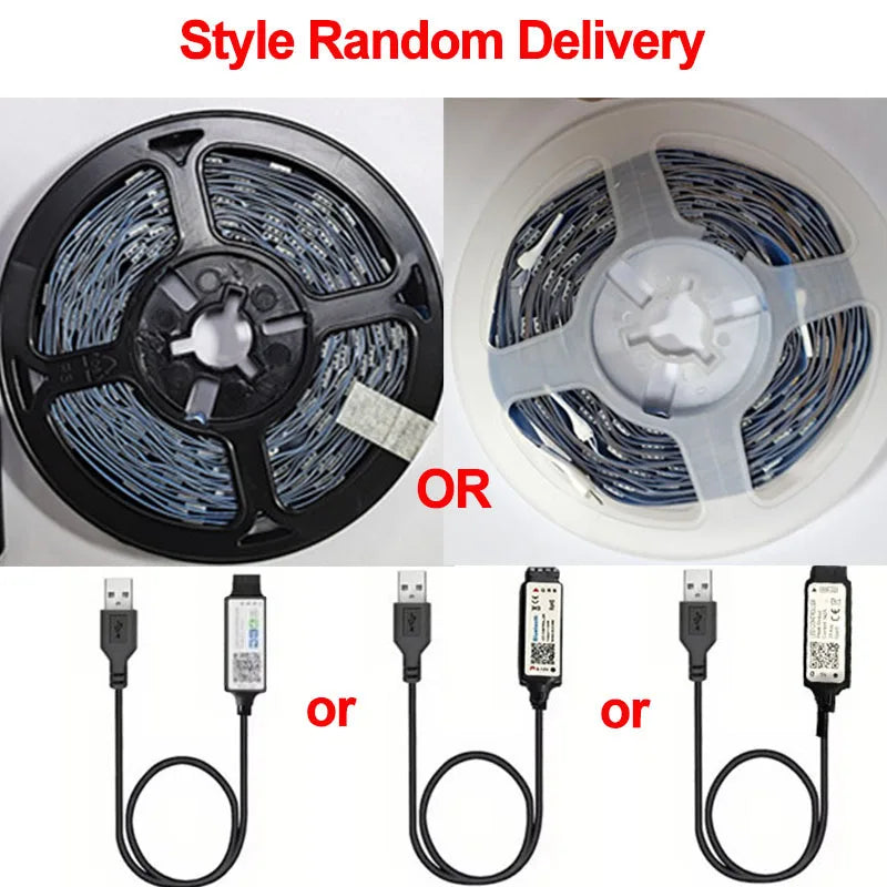 Smart Bluetooth LED Strip Lights, APP Controle Remoto, Fita Flexível, Diodo Lamp Tape, TV Backlights, Sala de jogos, Home Decor, SMD 5050