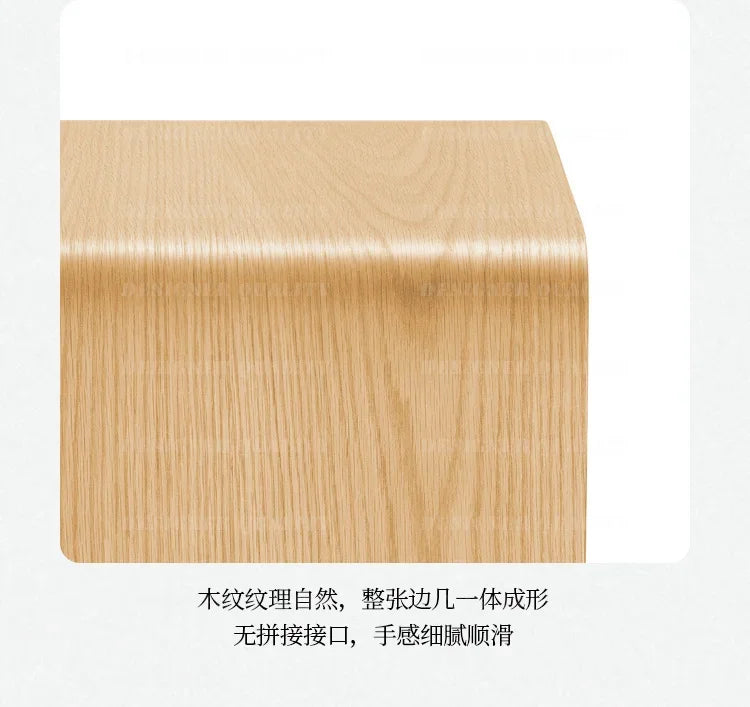Mesa de centro nórdica minimalista, peça central chique de madeira maciça, ideal para salas de estar e cantos de varanda, simples e elegante