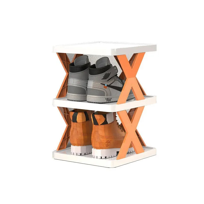 Sapateira Simples e Estreita de Várias Camadas para Entrada de Casa, Armazenamento Interno, Armário de Sapatos para Dormitório