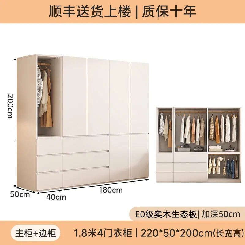 Guarda-roupa Armário com Gavetas e Prateleiras para Organização Doméstica, Armário de Canto Solteiro para Sala de Estar Kasa & Pet Store