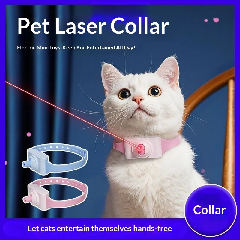 Novo Brinquedo para Animais de Estimação: Caneta Laser para Gatos, Coleira Laser para Gatos, para Autoentretenimento e Alívio do Tédio